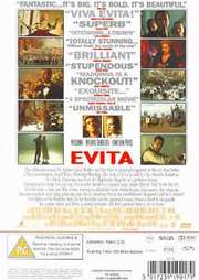 Preview Image for Back Cover of Evita