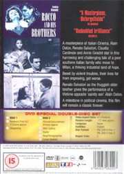 Preview Image for Back Cover of Rocco And His Brothers (2 Discs)
